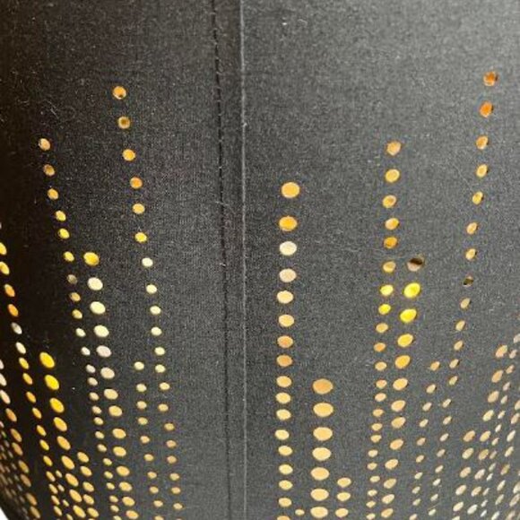Luvkczc Black Drum Style Perforated Lampshade for Table Lamp or Floor Lamp - Picture 4 of 7